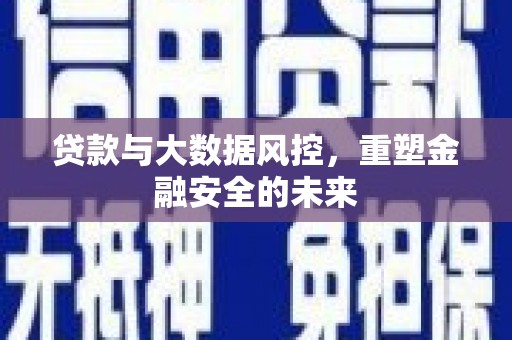 青羊贷款与大数据风控，重塑金融安全的未来