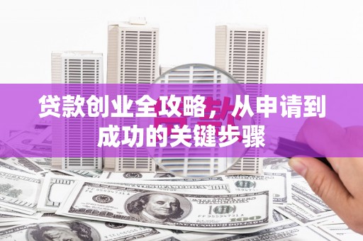 青羊贷款创业全攻略，从申请到成功的关键步骤