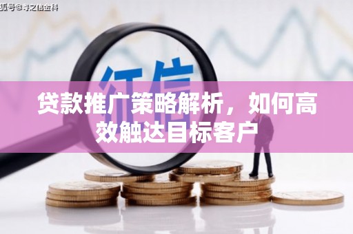 青羊贷款推广策略解析，如何高效触达目标客户