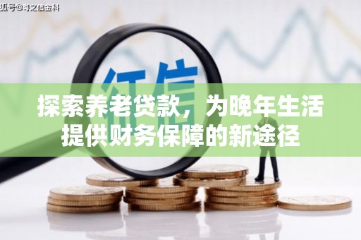 青羊探索养老贷款，为晚年生活提供财务保障的新途径