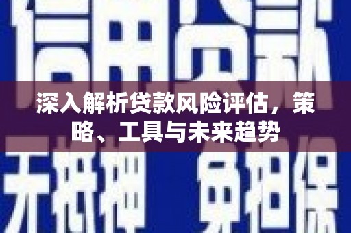 青羊深入解析贷款风险评估，策略、工具与未来趋势
