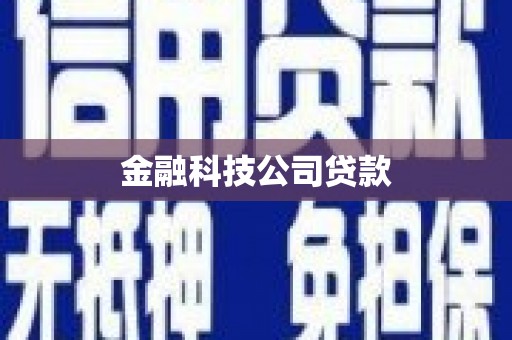 青羊金融科技公司贷款