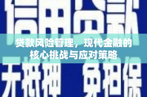 青羊贷款风险管理，现代金融的核心挑战与应对策略